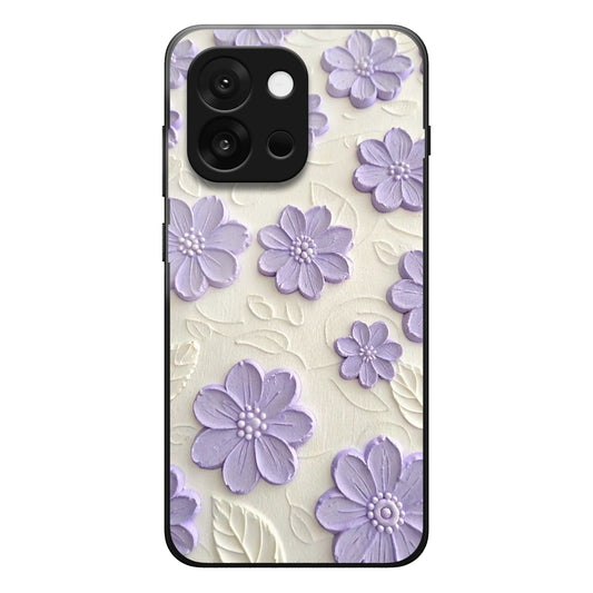 Purple Floral Premium Case For One Plus