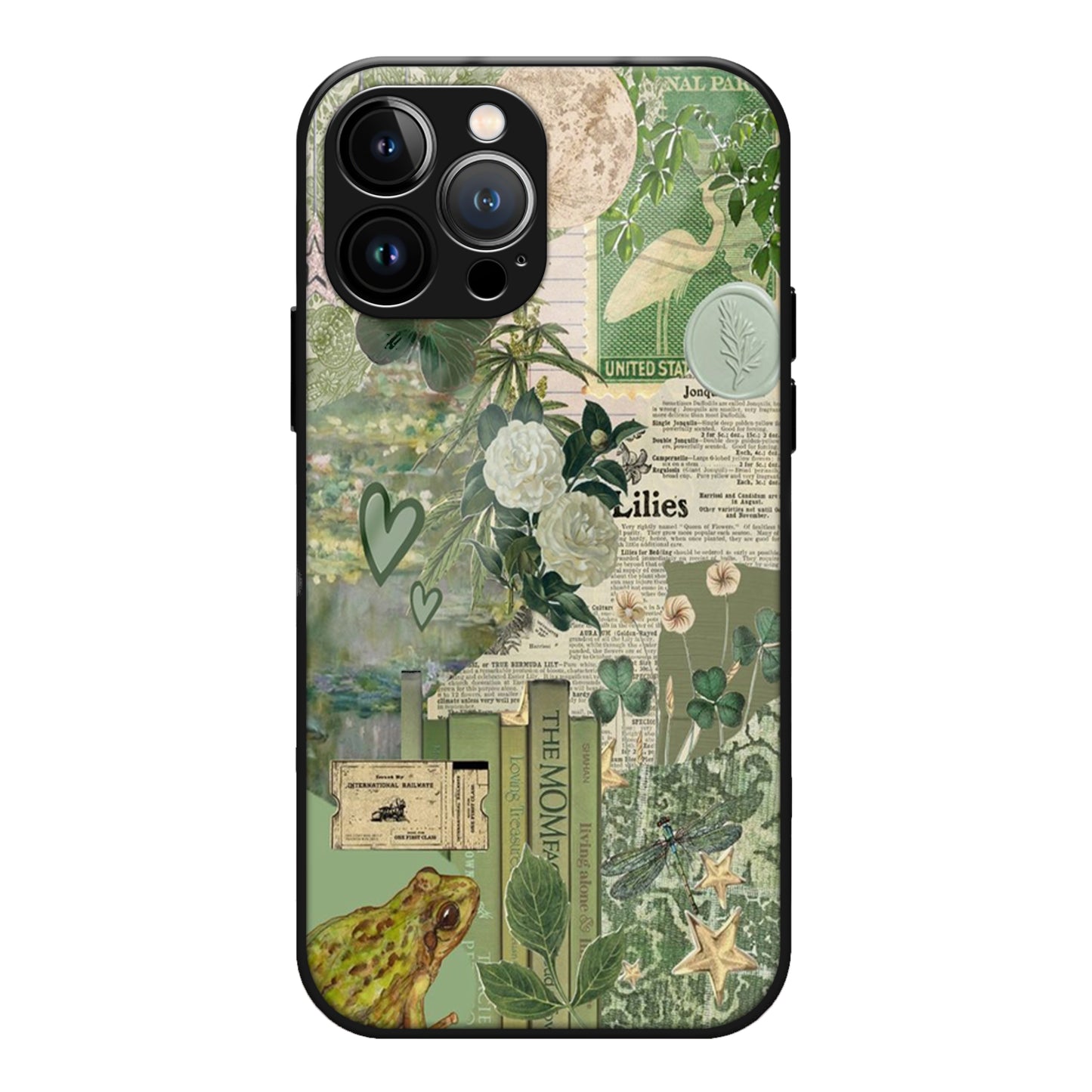 Green Aesthetic Glass Case 3Brocases