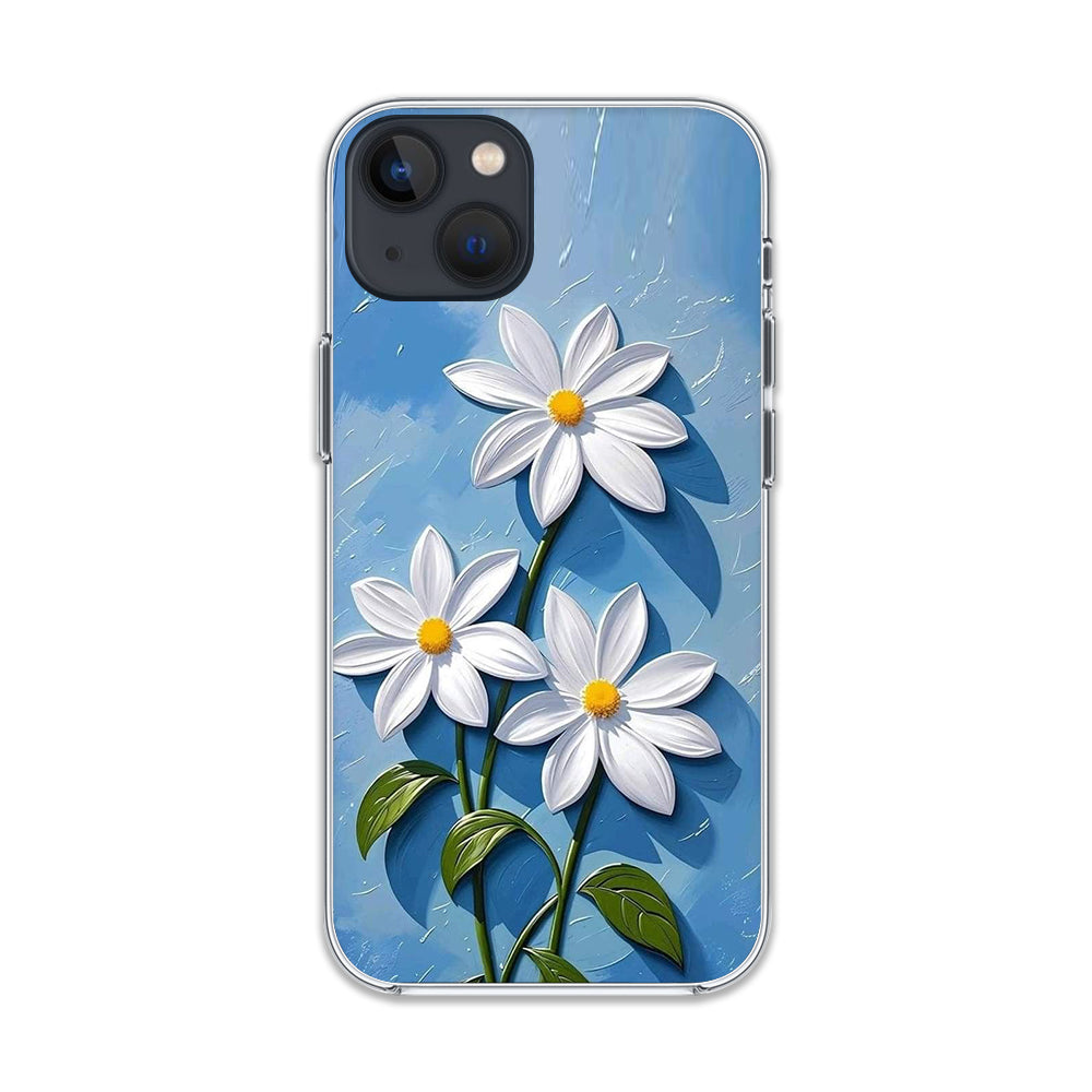 White Flower Silicone Case
