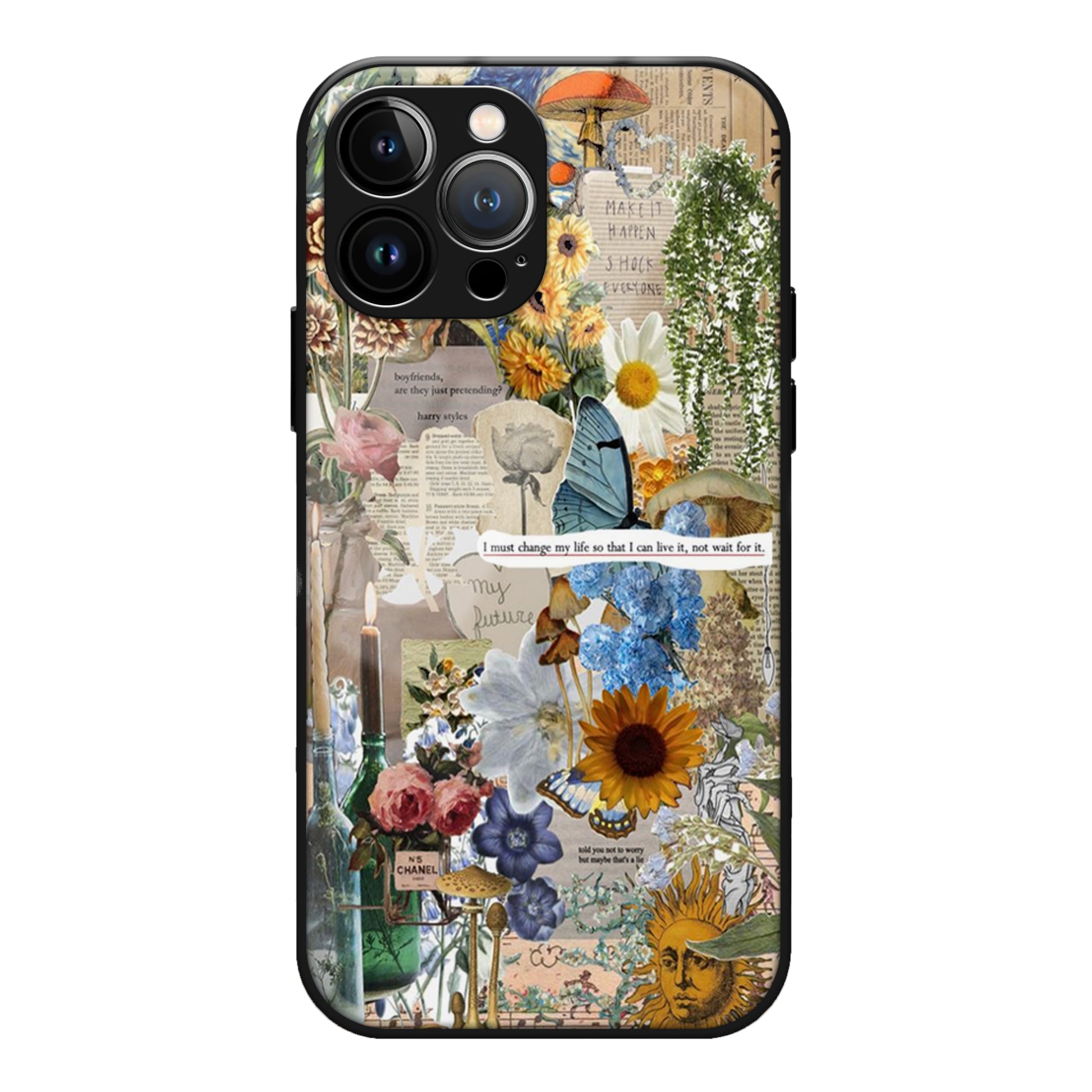 Aesthetic Floral Glass Case 3Brocases