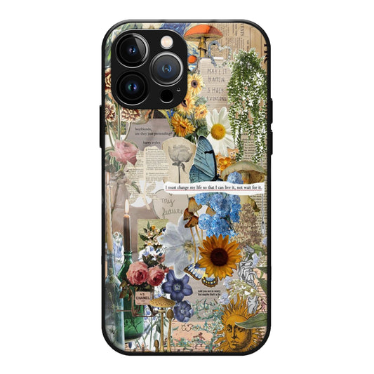 Aesthetic Floral Glass Case 3Brocases