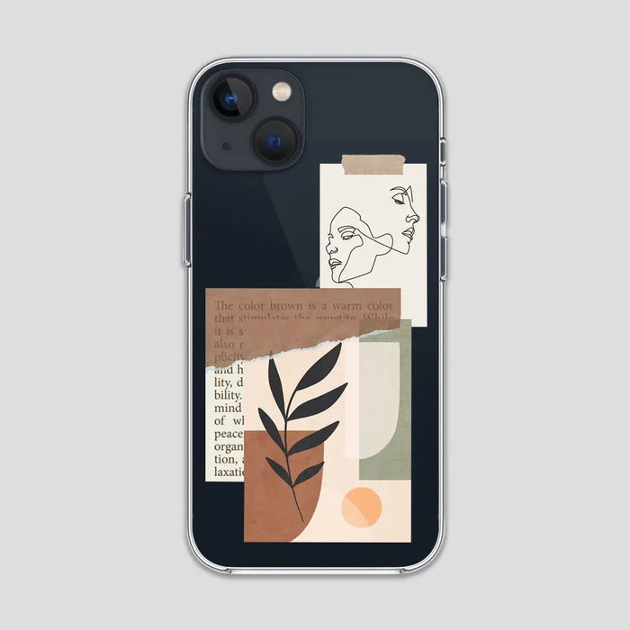 Aesthetic Stickers Clear Case