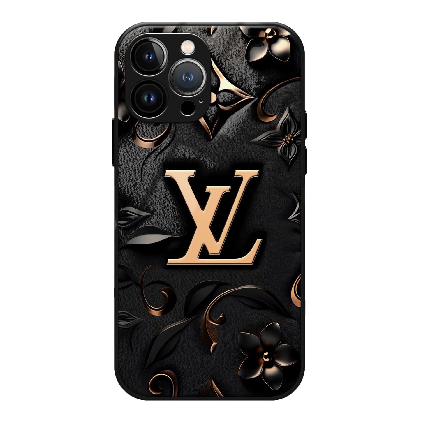 LV Black HD Glass Case