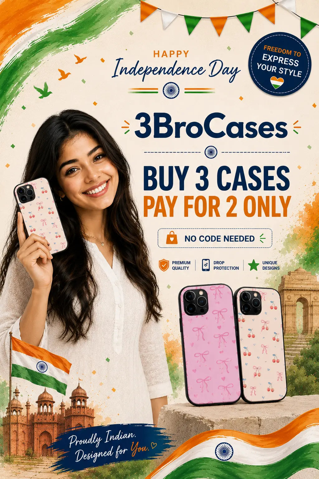 3BroCases Independence Day hero banner