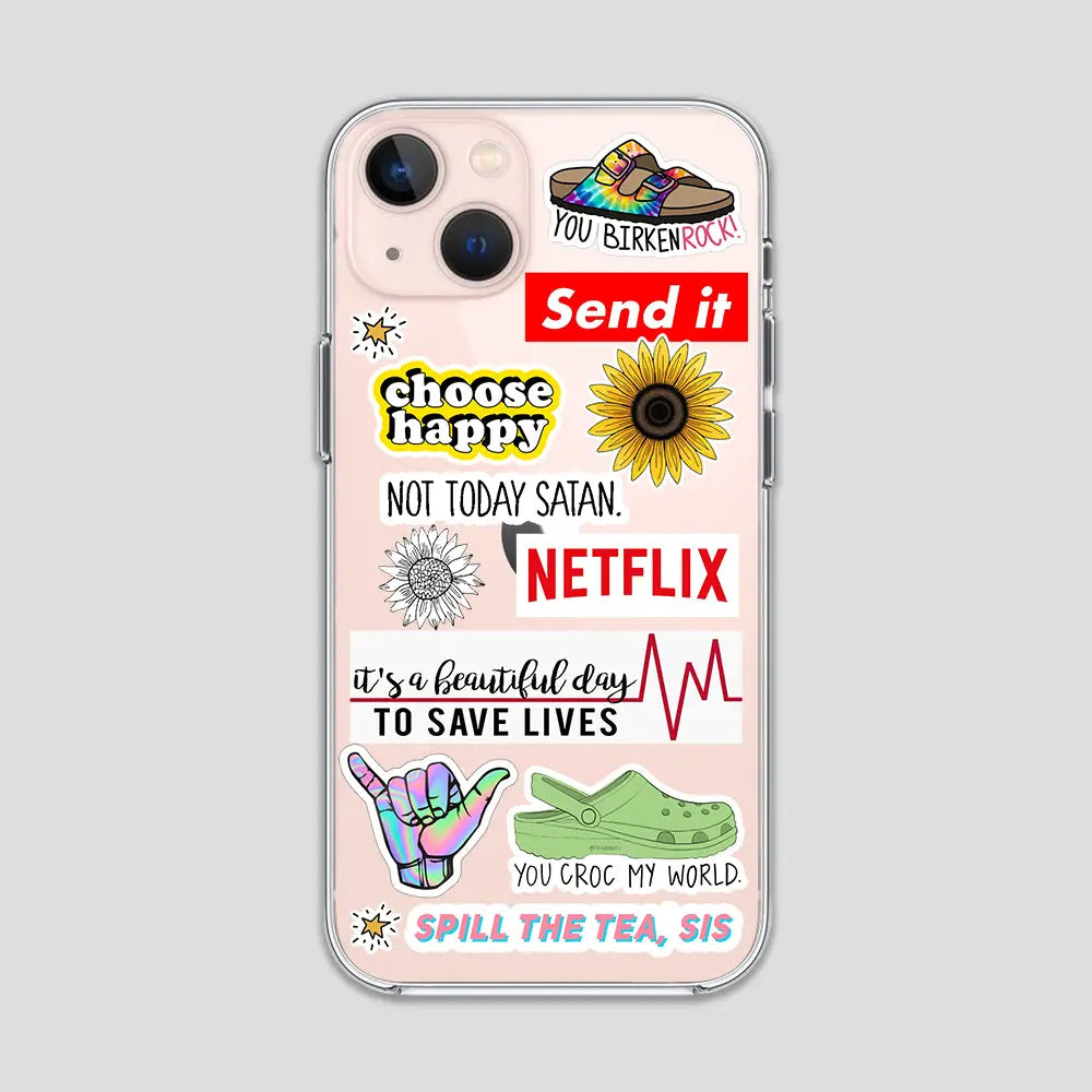My World Stickers Clear Case – 3Brocases