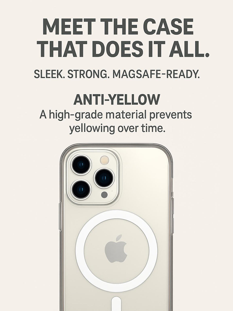 Anti-Yellow MagSafe iPhone Case