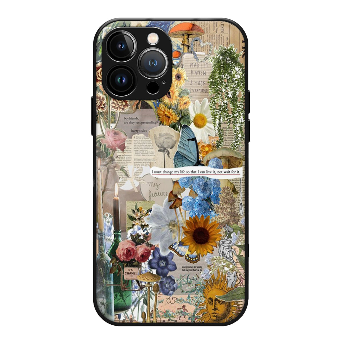 Aesthetic Floral Glass Case 3Brocases