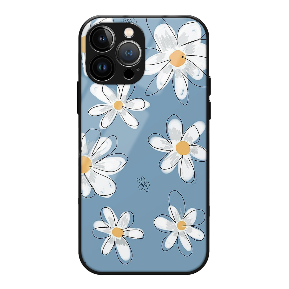 Floral Aesthetic Phone Glass Case
