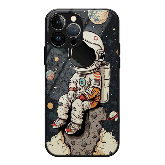 Trippy Astranaut  design Glass Case 3Brocases