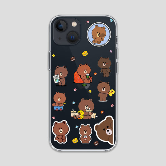 Bear Aesthetic Stickers Clear Case 3Brocases