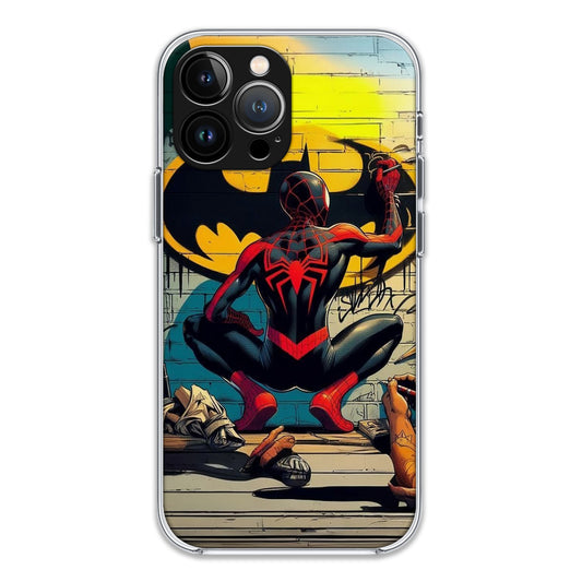Black Spider Man Case For iPhone