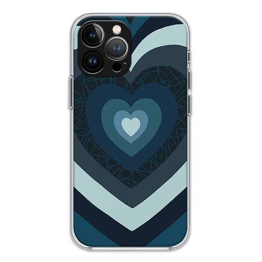 Blue Heart Aesthetic Case For iPhone