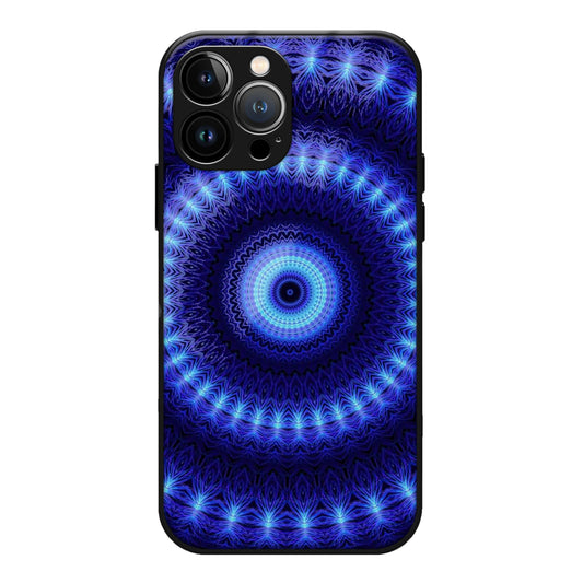 Blue Neon Aesthetic Glass Case 3Brocases
