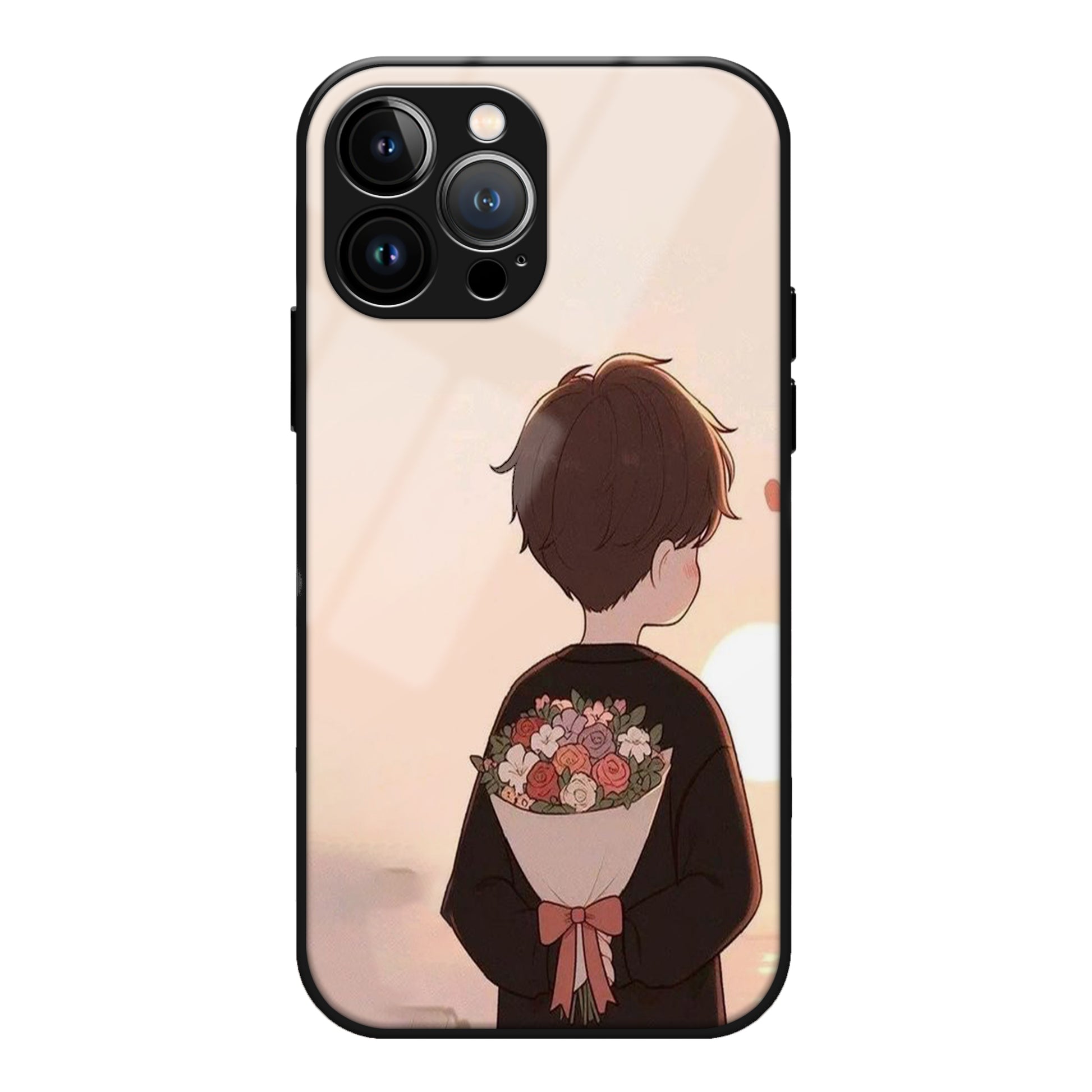 Cute Couple Glass Case 3Brocases