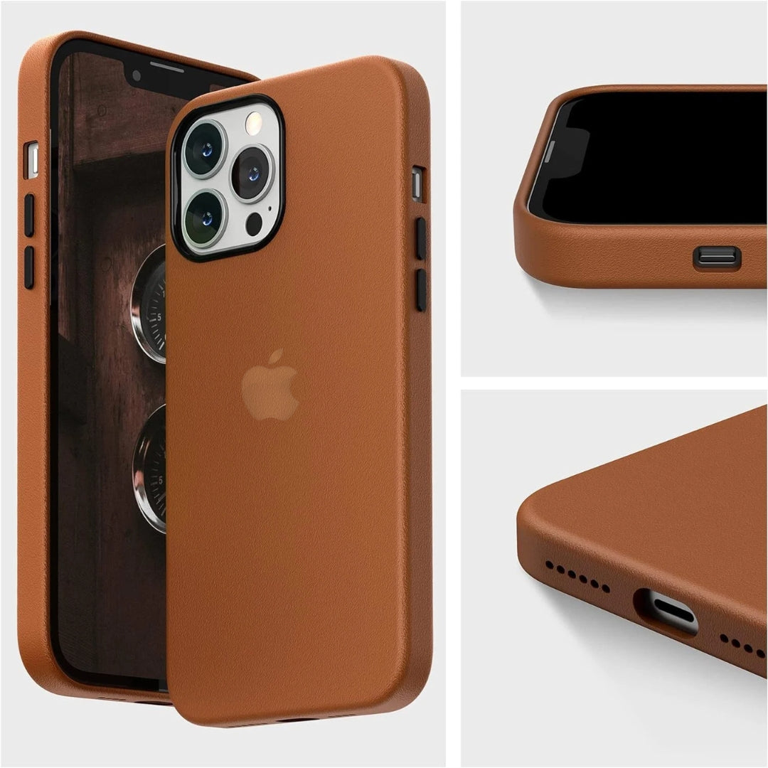 Luxe Brown Leather Mobile Covers for Ultimate Style and Protection 3Brocases