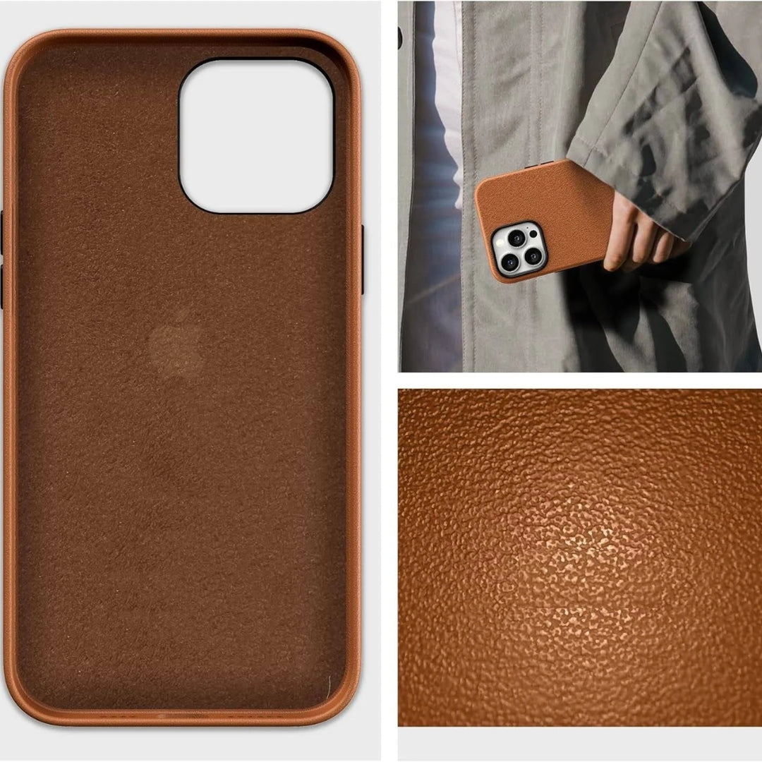 Luxe Brown Leather Mobile Covers for Ultimate Style and Protection 3Brocases