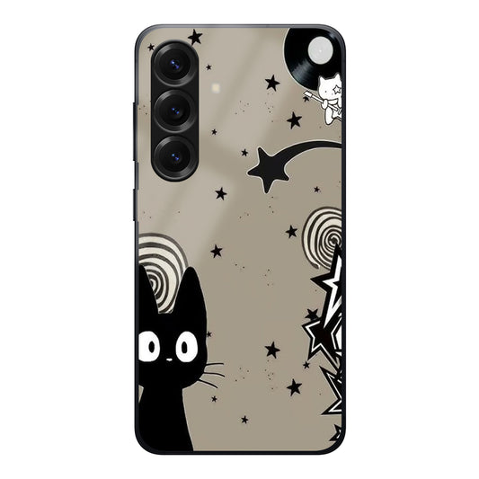 Cat With Stars Aesthetic Case For Samsung