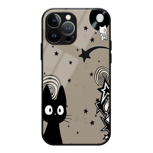 Cat With Stars Aesthetic Glass Case 3Brocases