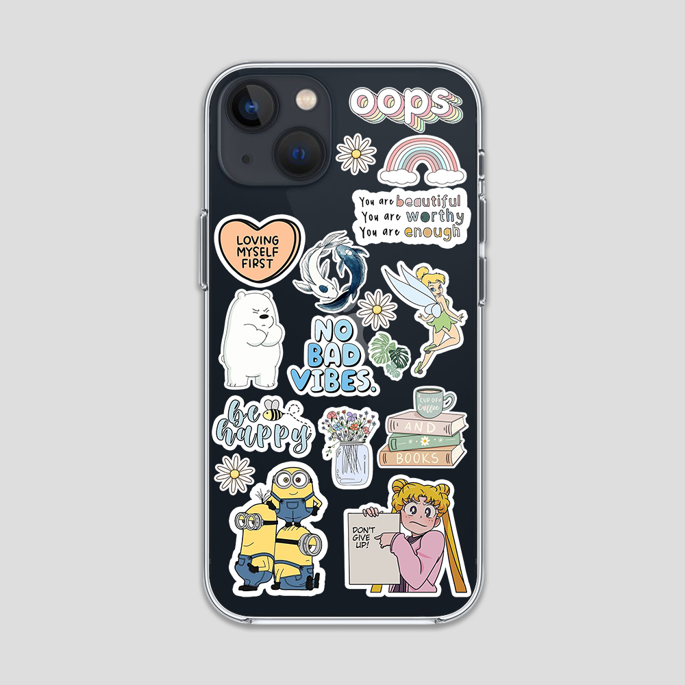 Don't Give Up Stickers Clear Case 3Brocases