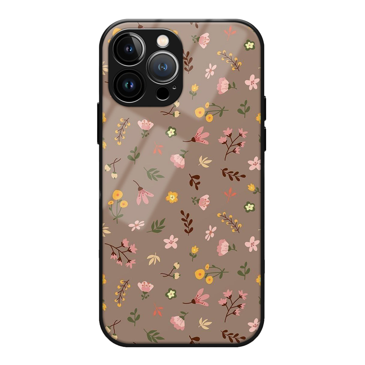 Floral Design Glass Case 3Brocases