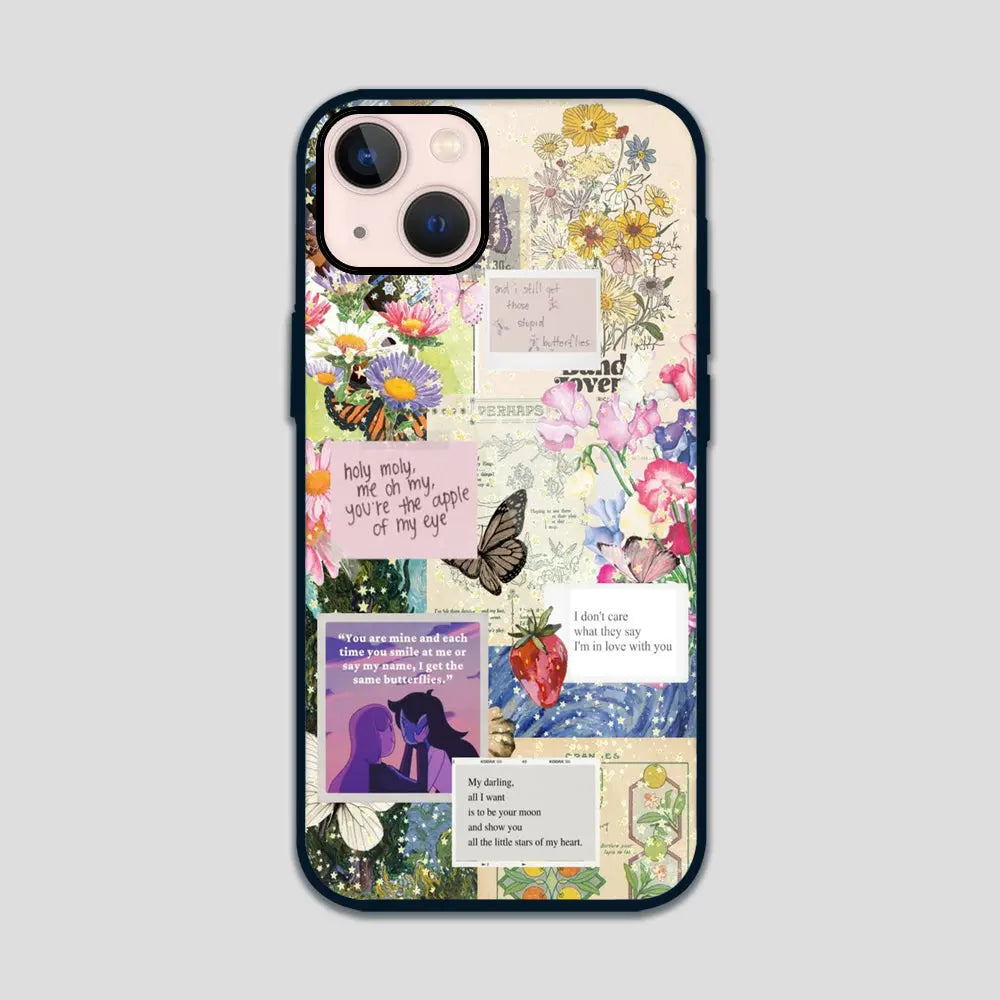 Floral  Glass Case 3Brocases