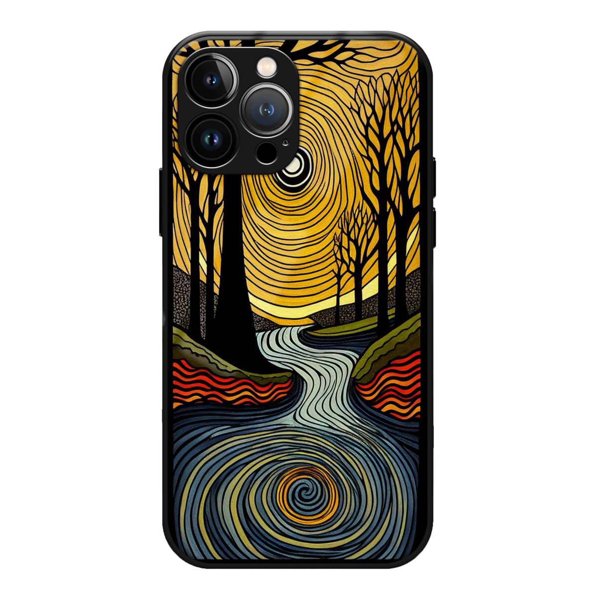 Forest Nature Glass Scenery Case 3Brocases