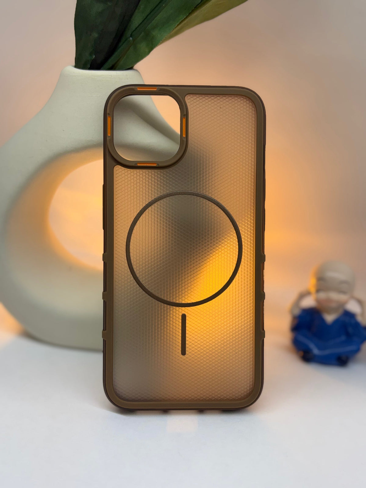 FrostAura MagSafe Case – angle view