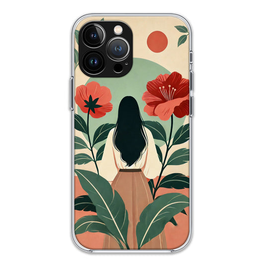 Girl Flower Case For iPhone