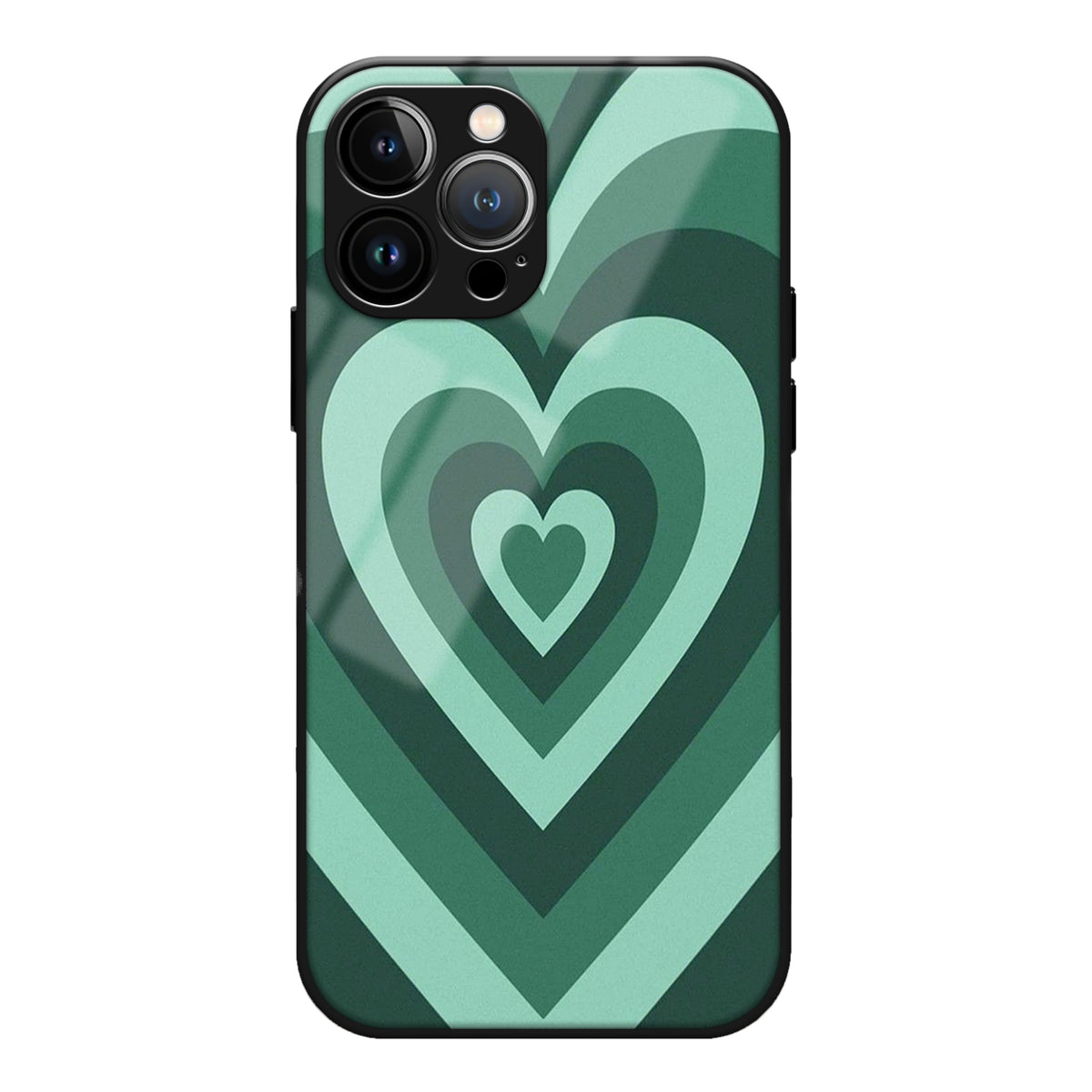 Green Swirl Glass Case 3Brocases