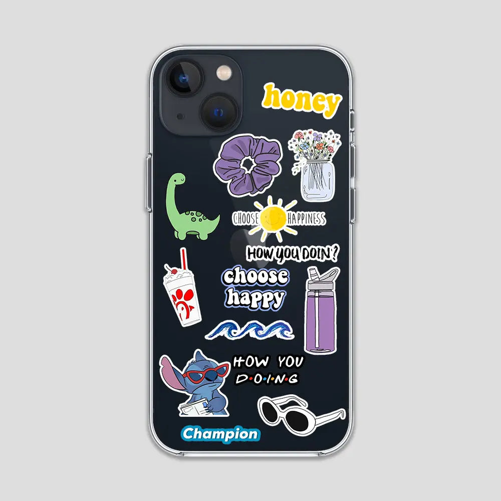 Honey Stickers Clear Case 3Brocases