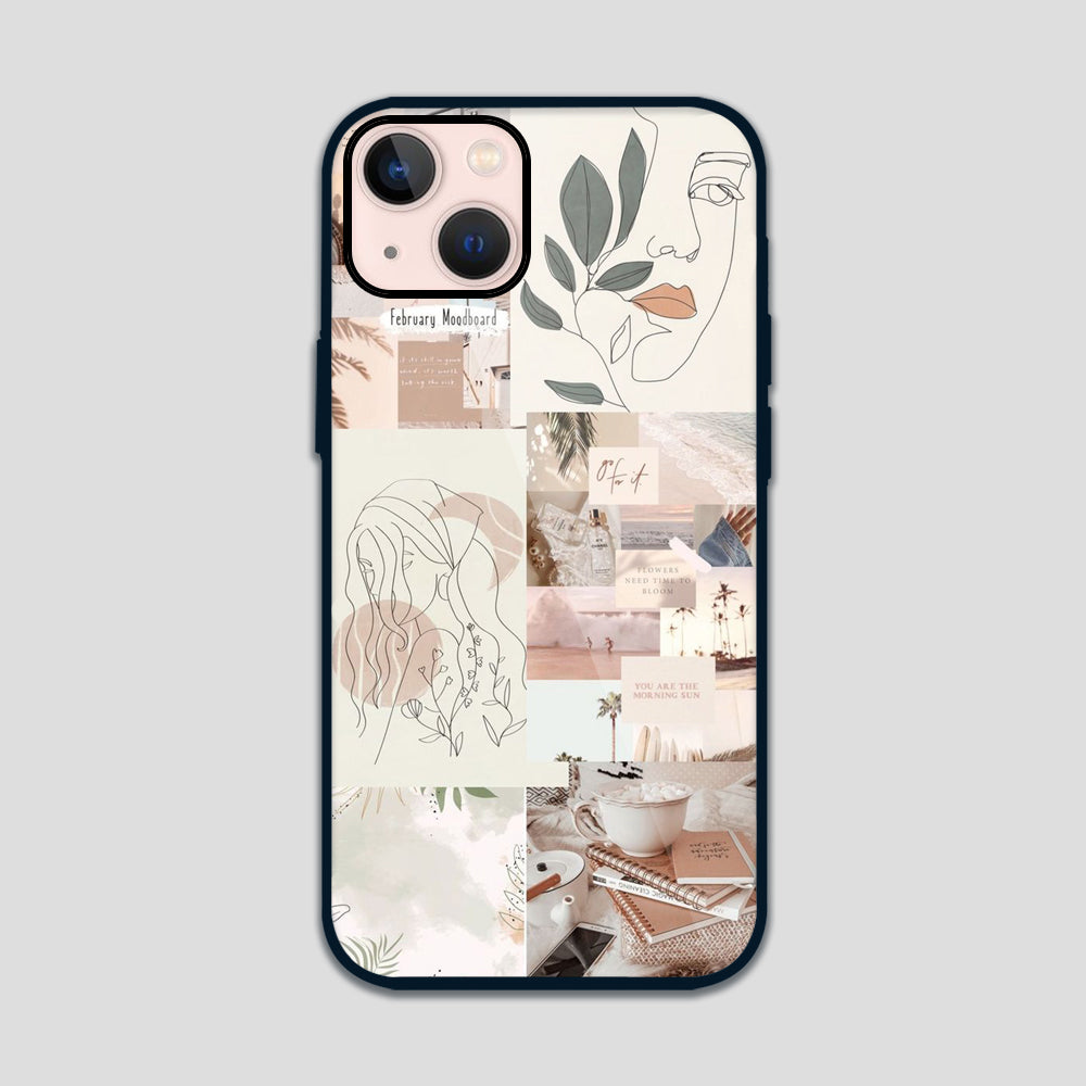 Line Art Glass Case 3Brocases