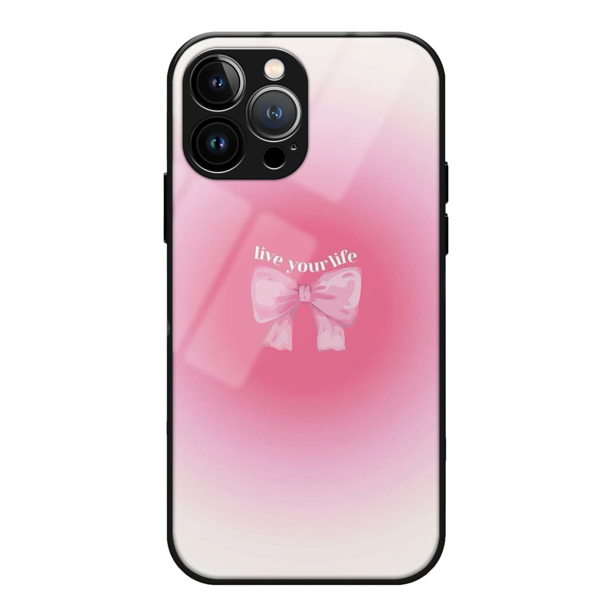 Live Your Life Premium Glass Case