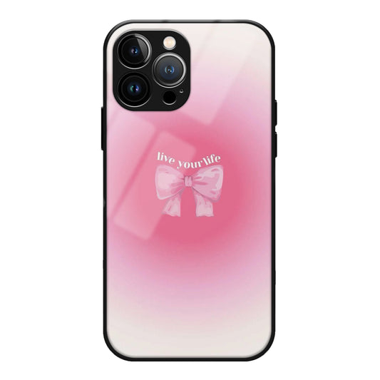 Live Your Life Premium Glass Case