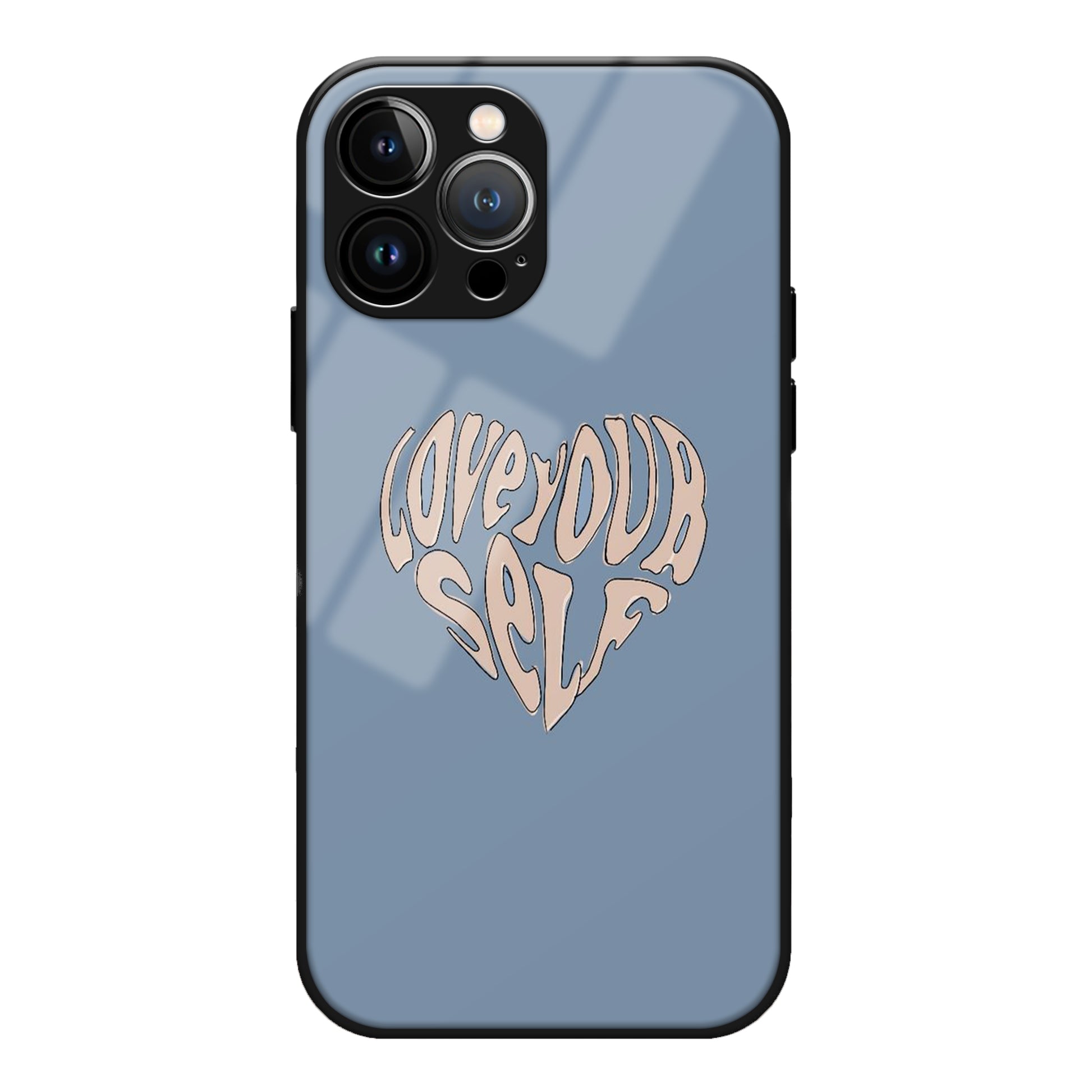 Love Your Self Aesthetic Glass Case 3Brocases