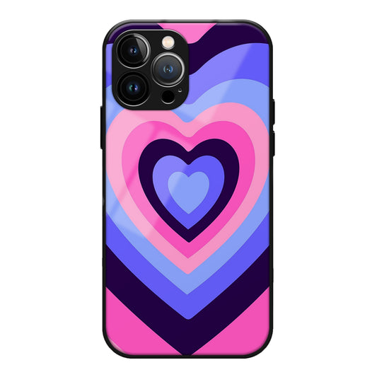 Multiple Colour Heart Pattern Glass Case 3Brocases