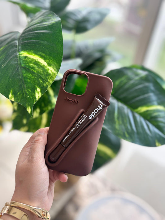 Rhode lip phone case with lip tint holder – back view