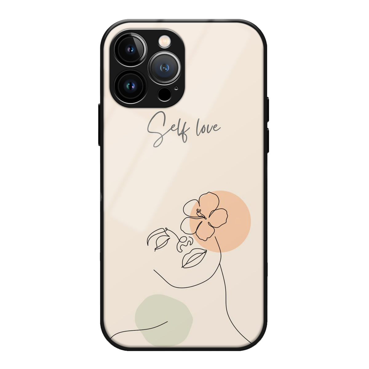 Self Love Aesthetic Phone Glass Case 3Brocases