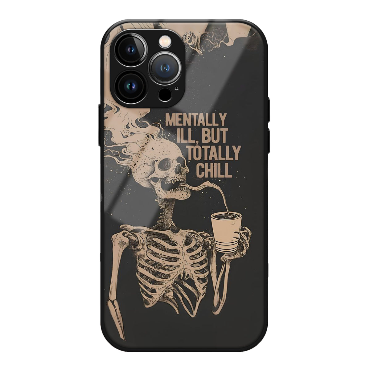 Totally Chill Aesthetic Phone Glass Case 3Brocases