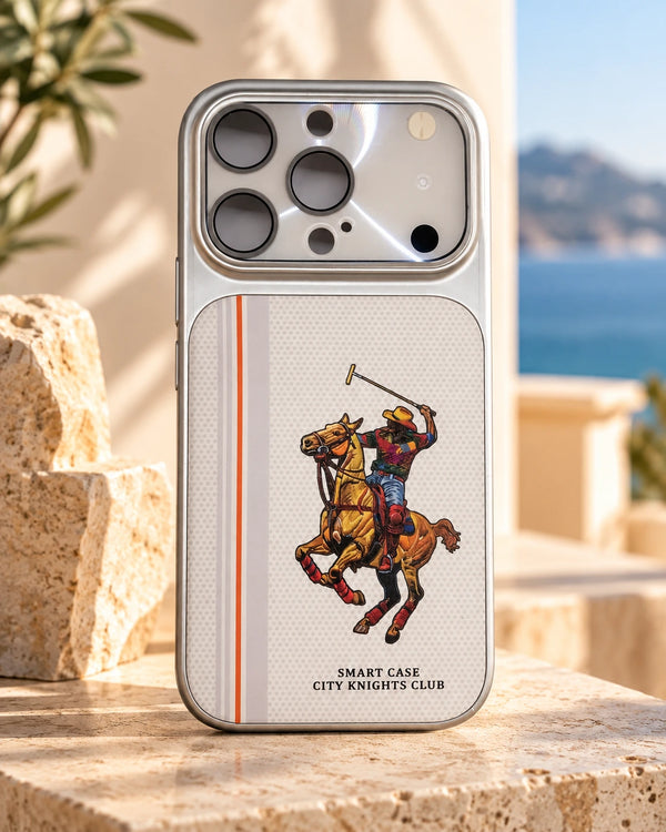 White Polo Horse Graphic Converter Phone Case
