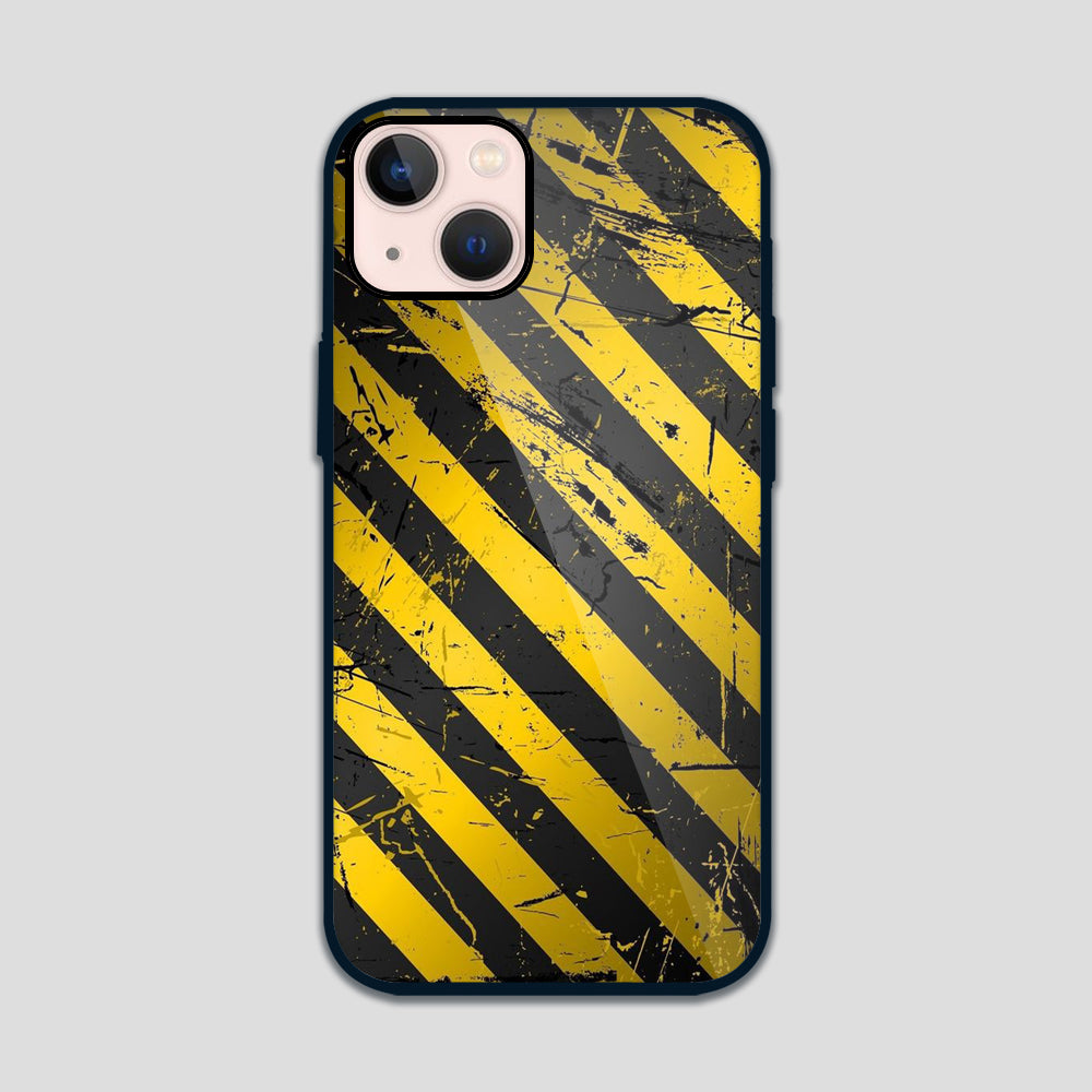 Yellow Black Pattern Glass Case 3Brocases